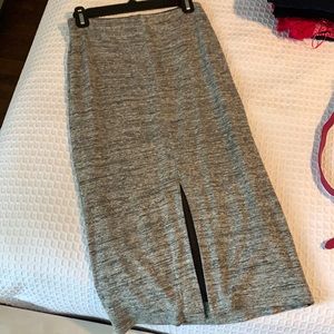 Alice + Olivia grey midi skirt